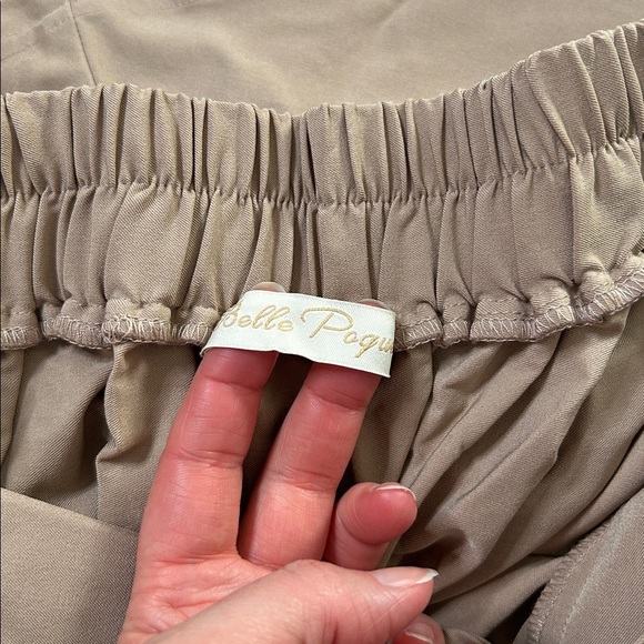 NWT Belle Poque Tan Midi Skirt Vintage Pinup Inspired Rockabilly Safari Size 2X - Picture 10 of 10